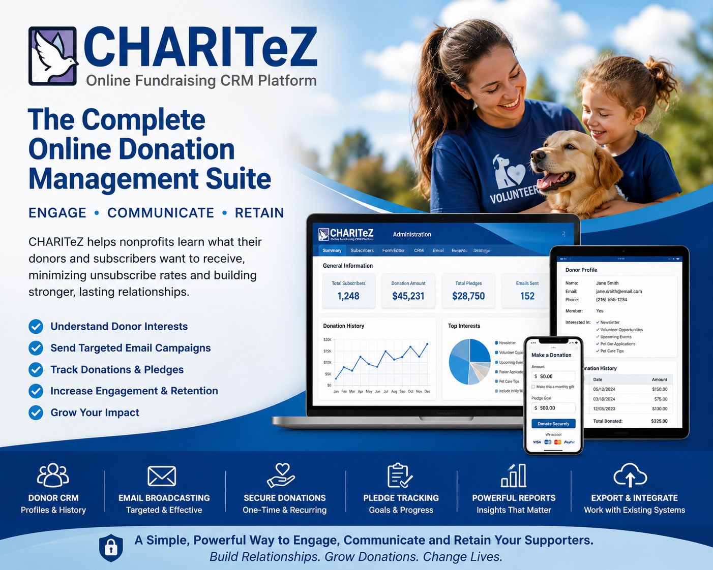 CHARITeZ CRM Online Fundraising